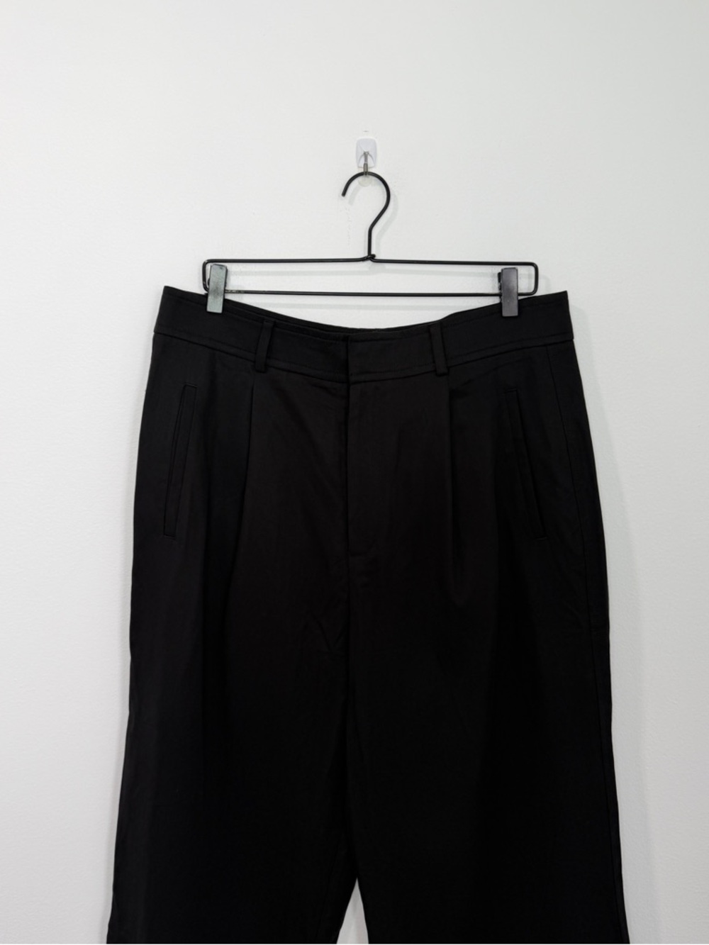 Everlane The Way-High Drape Pant Black Pleated NWT Size 14 Short - Picture 5 of 10